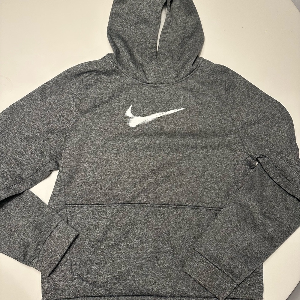 Nike Boy’s Heather Gray Therma-Fit Hoodie
